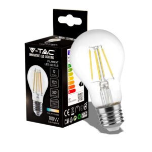 Lampada Goccia LED a Filamento E27 12w Luce Fredda